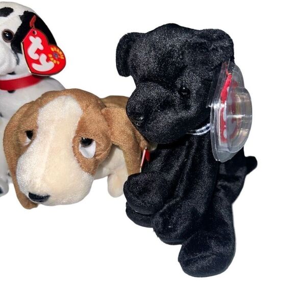 Vintage Ty Beanie Babies plush bundle - NWT - dog plush bundle - Picture 2 of 3